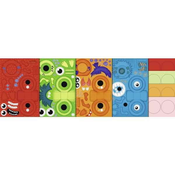 Bastelset Paper Illuminies Minilichter ca. 9cm Little Monster VE=4 Stück