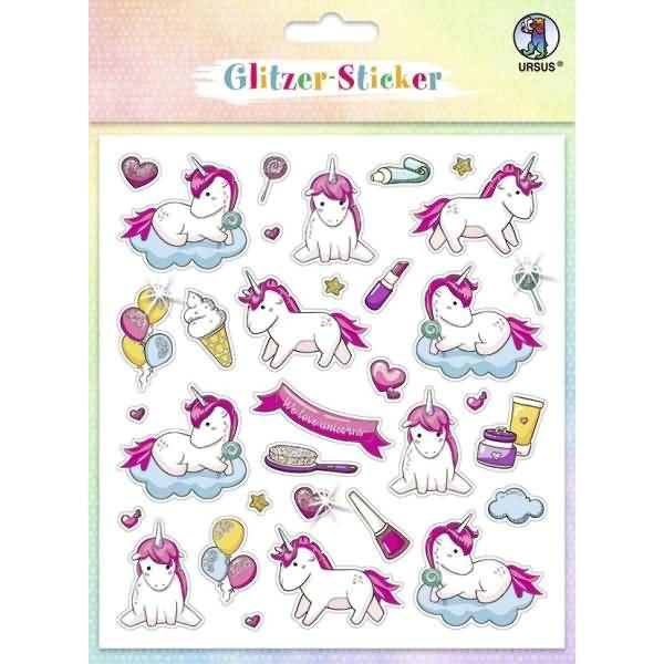 Glitzer-Sticker Fun Motiv 01 VE=151 Sticker