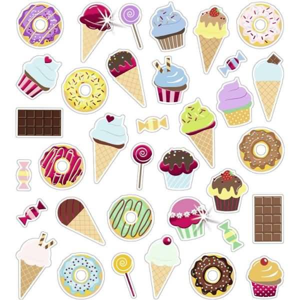 Glitzer-Sticker Fun Motiv 01 VE=151 Sticker