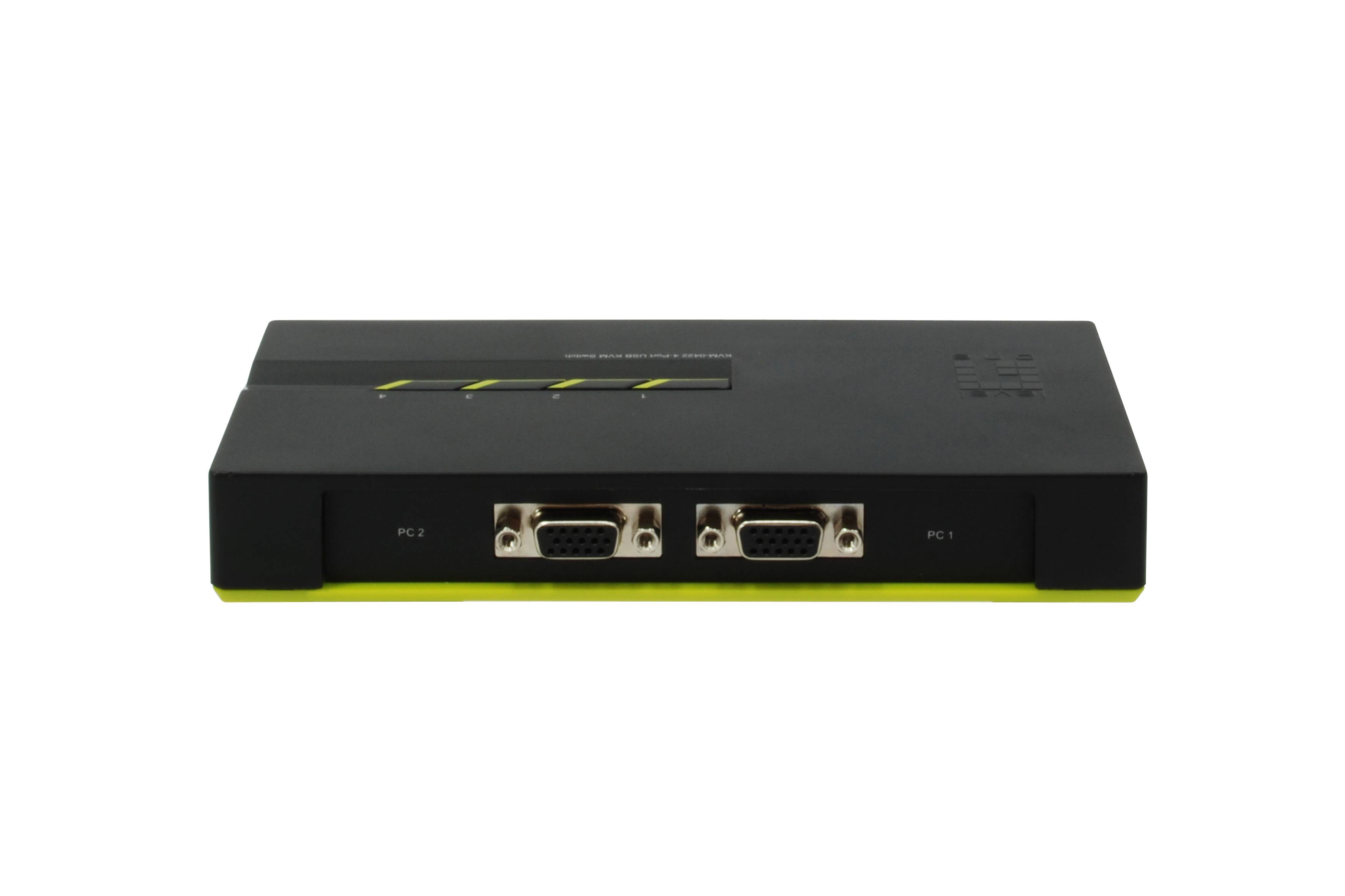 LevelOne ViewCon KVM-0422 - KVM-/USB-Switch - 4 x KVM port(s)