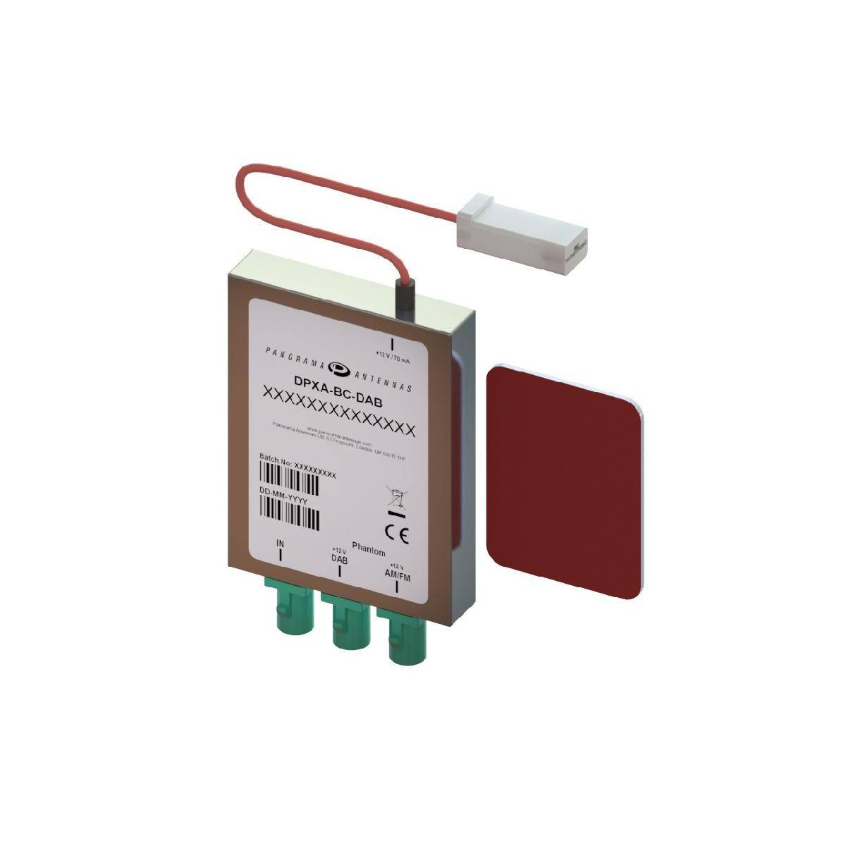 DPXA-BC-DAB - Aktive AM/FM + DAB-Splittereinheit