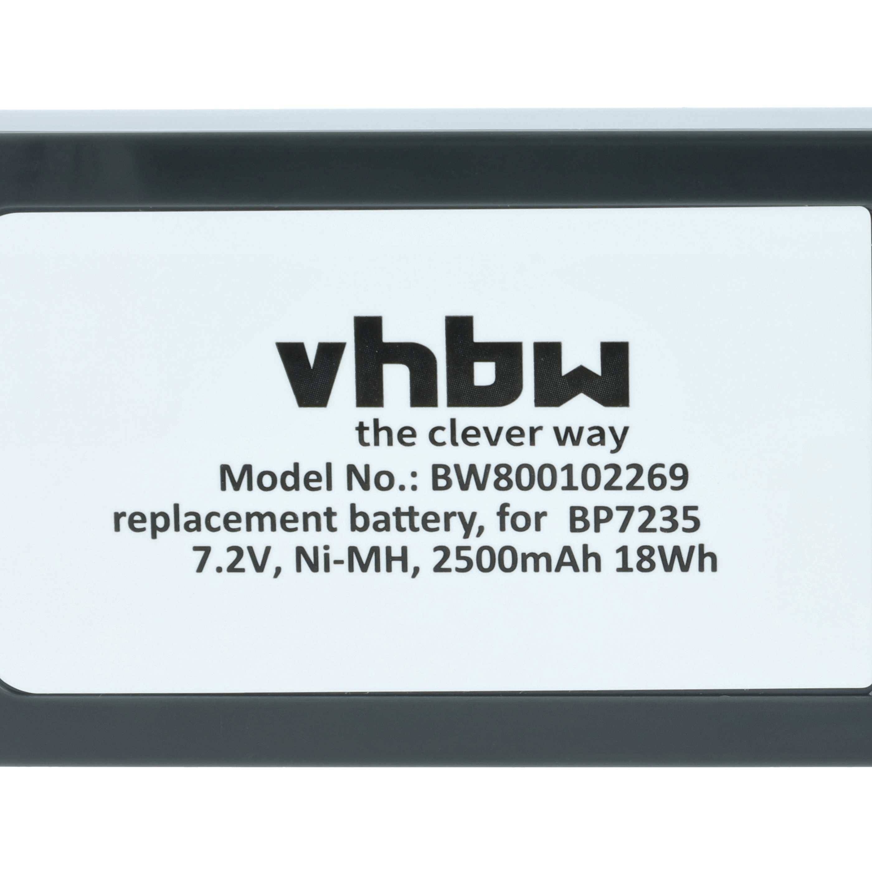 vhbw Akku kompatibel mit Fluke 700 Calibrator, DSP-100, 740 Calibrator, 744 Calibrator Messgerät (2500 mAh, 7,2 V, NiMH)