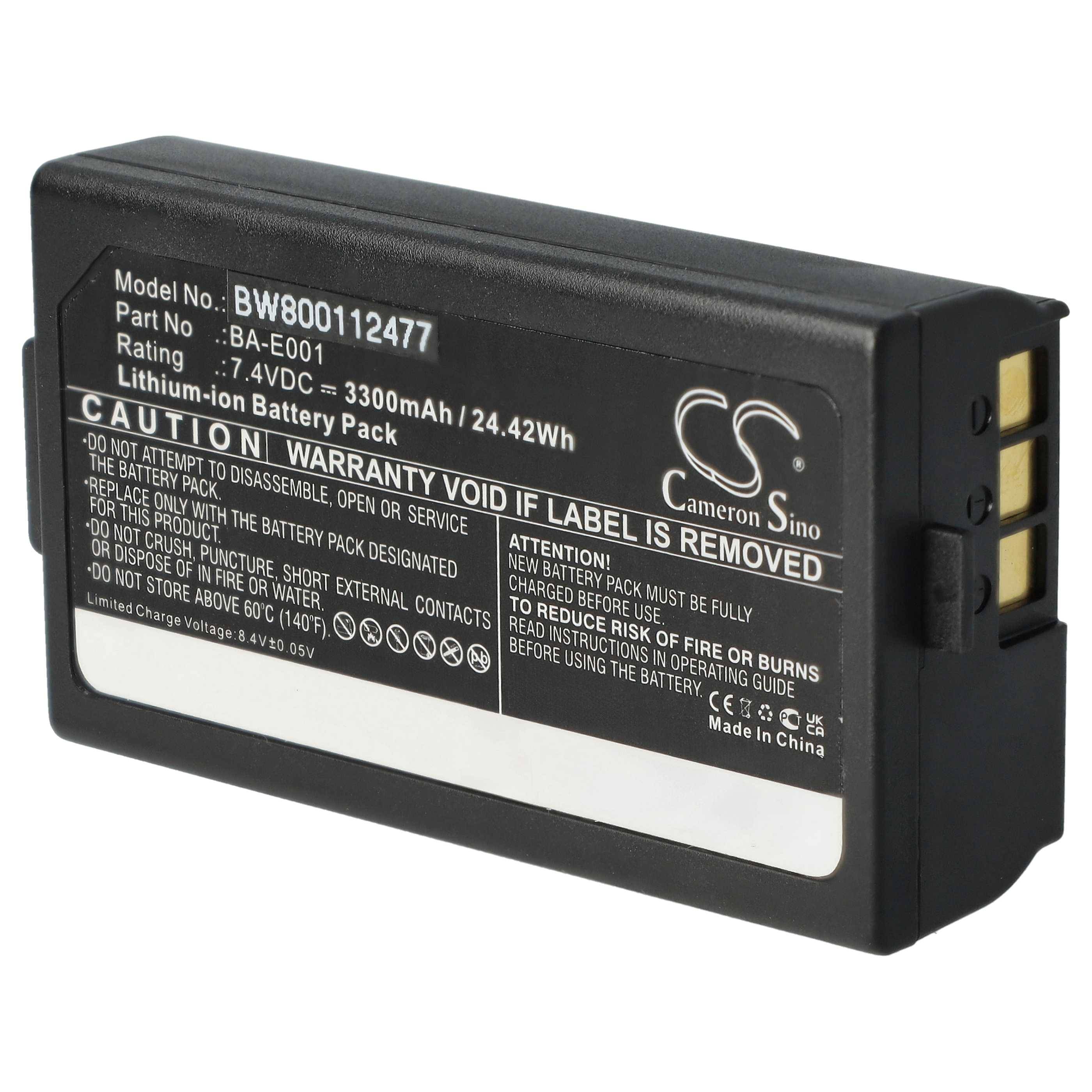 vhbw Akku Ersatz für Sonel WAAKU19 für Drucker Kopierer Scanner Etiketten-Drucker (3300 mAh, 7,4 V, Li-Ion)