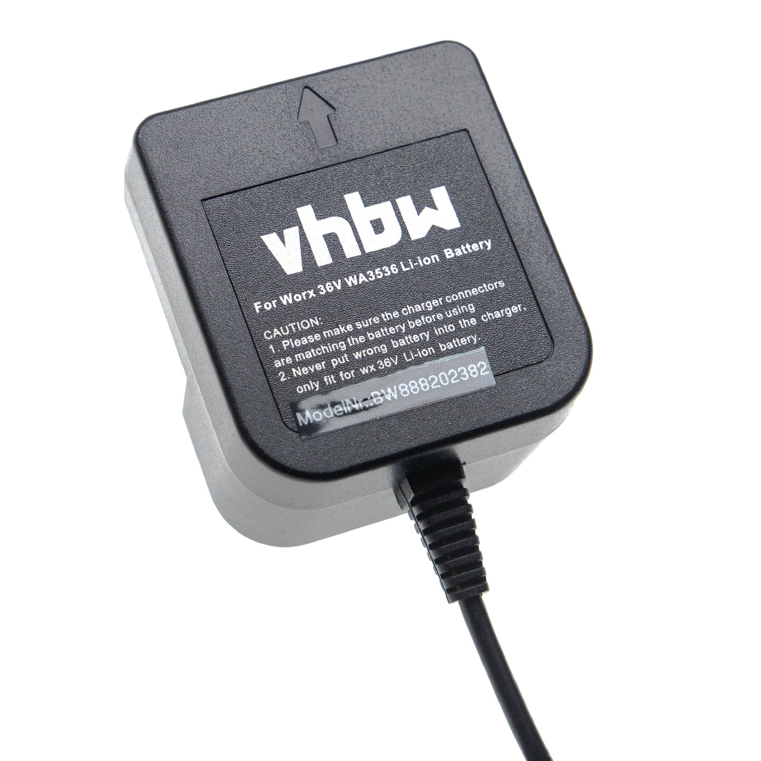 vhbw Ladegerät kompatibel mit Worx WG168E, WG268E, WG368E, WG568E, WG770E, WG776 Werkzeug Li-Ion-Akkus