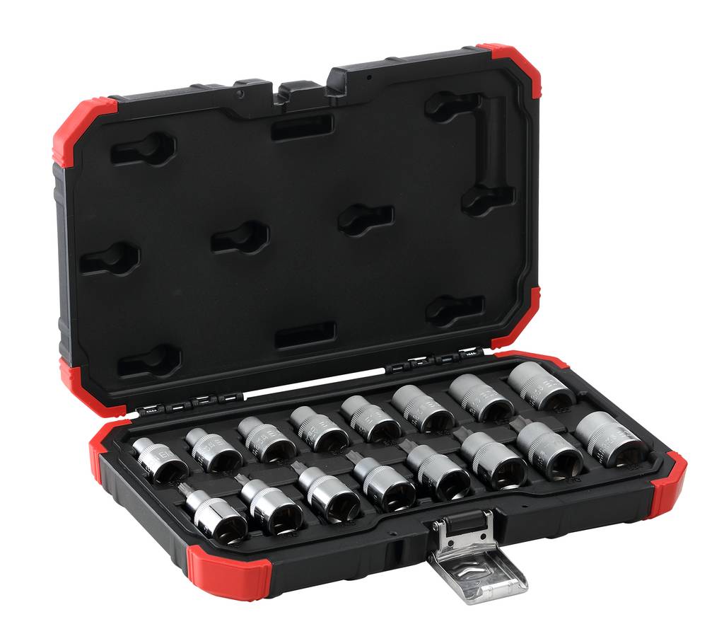 GEDORE R68003016 Steckschlüssel-Satz 1/2" TX E10-24T30-70 16-teilig