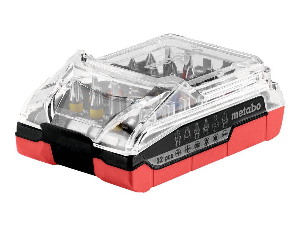 Metabo - Schraubenziehersatz - 32 Stücke - torx, phillips, pozidriv, hex, slot, aufbruchsicher Torx