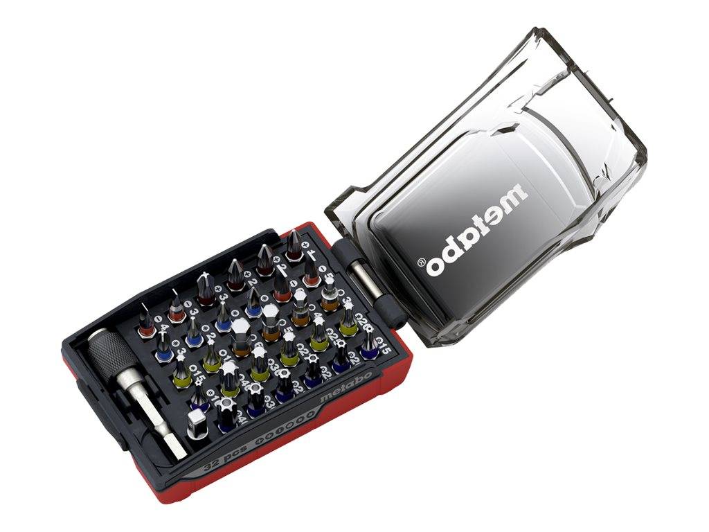 Metabo - Schraubenziehersatz - 32 Stücke - torx, phillips, pozidriv, hex, slot, aufbruchsicher Torx