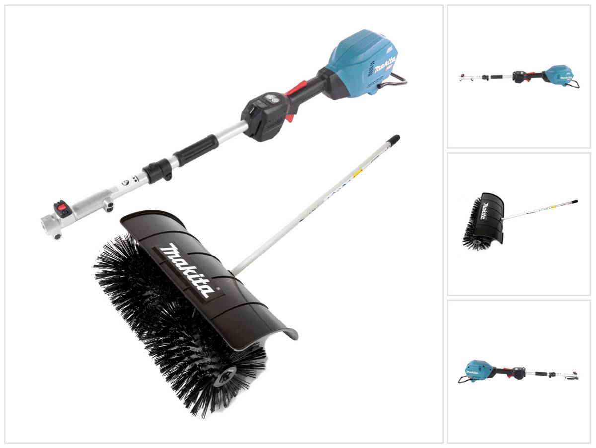 Makita UX 01 GZ Akku Multifunktionsantrieb 40 V max. XGT Brushless + Kehrbürstenaufsatz BR 400 M ( 199318-5 ) - ohne Akku, ohne Ladegerät