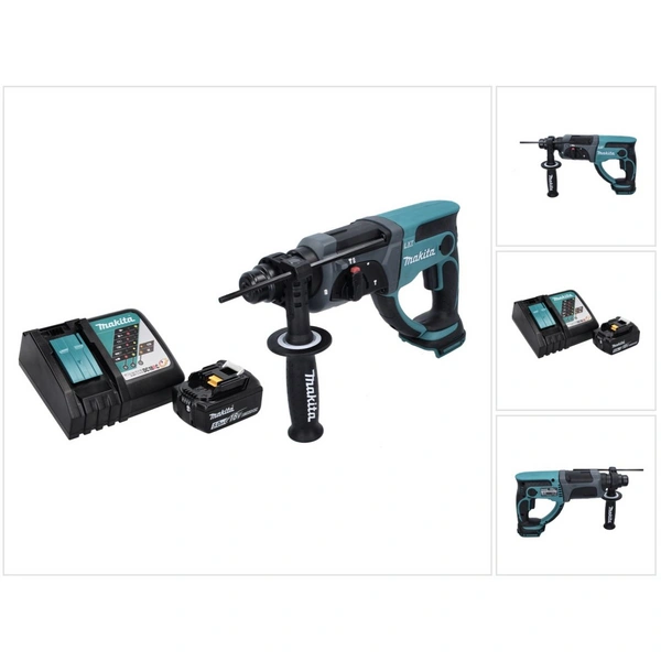 Makita DHR 202 RT1 Akku Kombihammer 18 V 2,0 J SDS Plus + 1x Akku 5,0 Ah + Ladegerät Makita DHR 202 RT1 Akku Kombihammer 18 V 2,0 J SDS Plus + 1x Akku 5,0 Ah + Ladegerät
