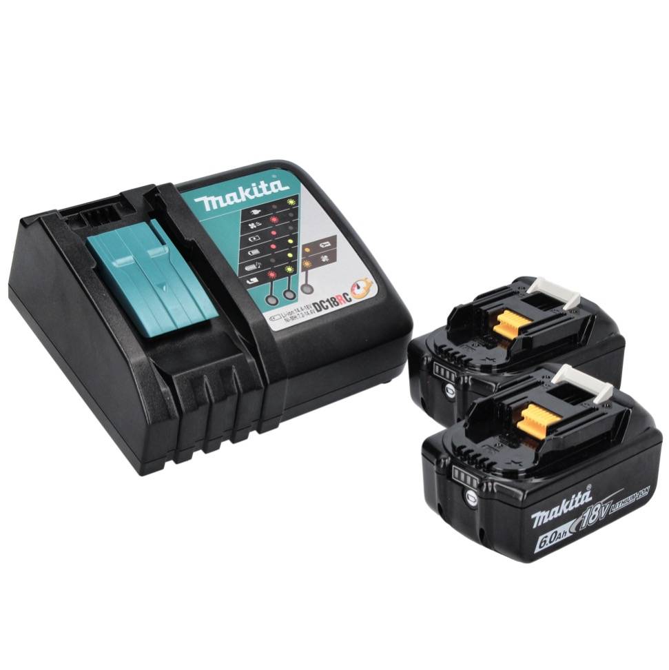 Makita DFS 452 RGJ Akku Schnellbauschrauber 18 V Brushless + 2x Akku 6,0 Ah + Ladegerät + Makpac
