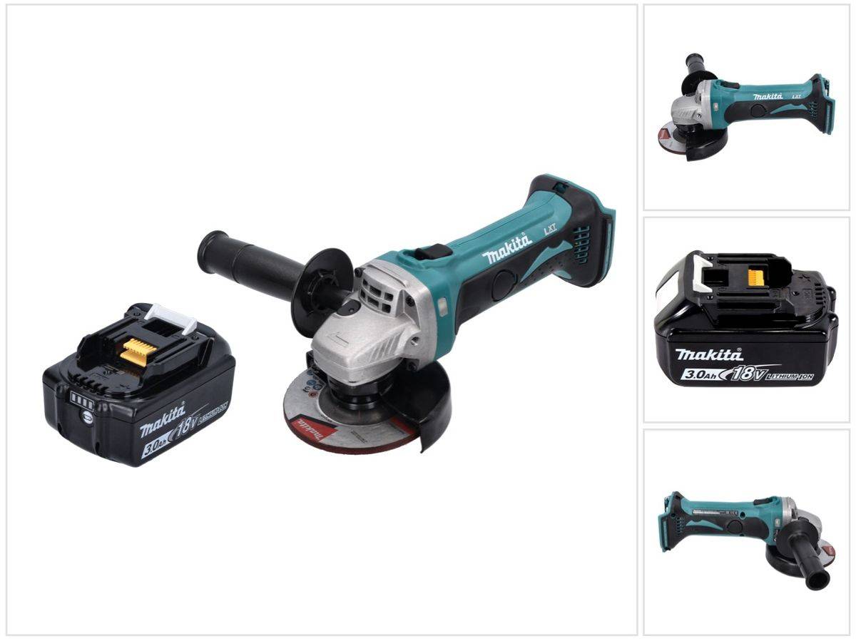 Makita DGA 452 F1 Akku Winkelschleifer 18 V 115 mm + 1x Akku 3,0 Ah - ohne Ladegerät