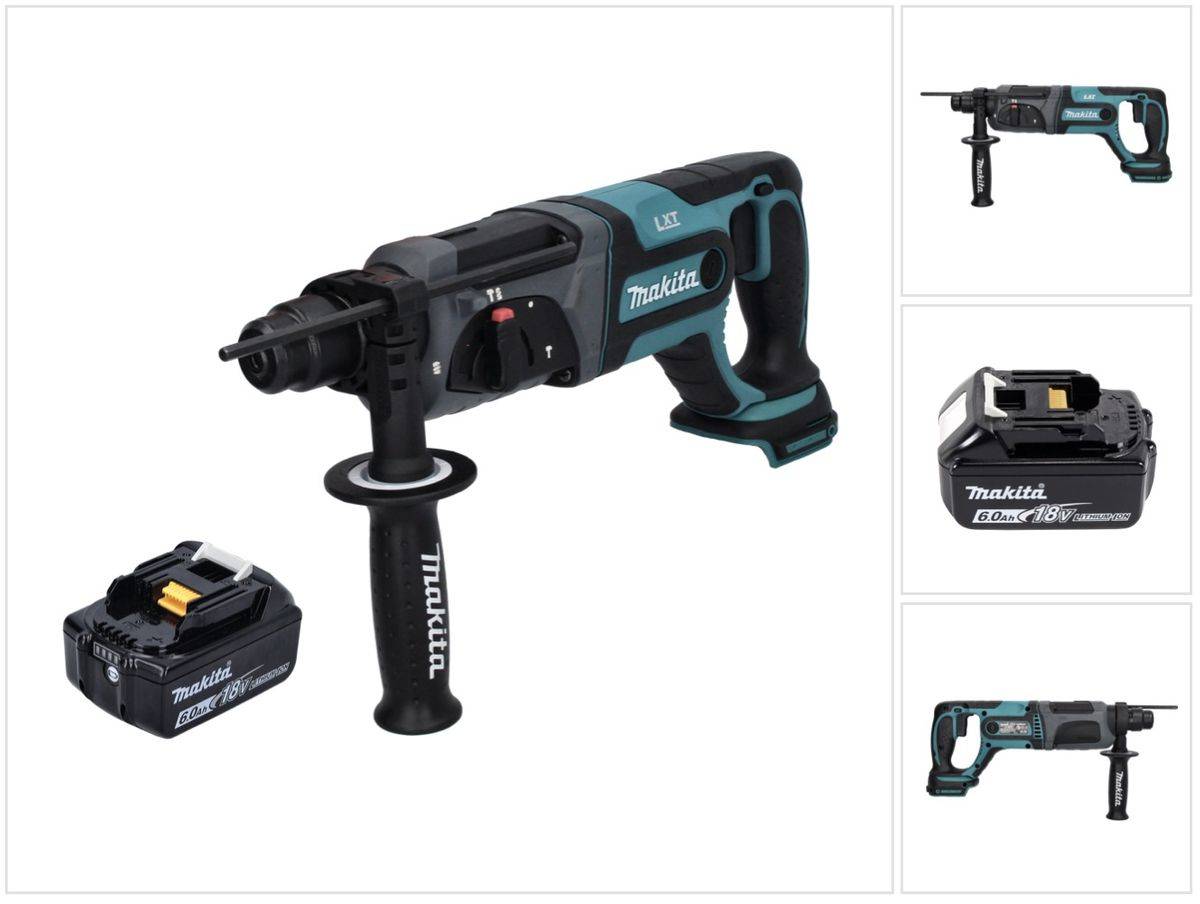 Makita DHR 241 G1 Akku Bohrhammer 18 V 2,0 J SDS plus + 1x Akku 6,0 Ah - ohne Ladegerät