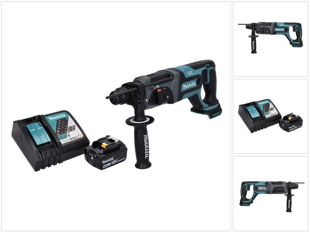 Makita DHR 241 RG1 Akku Bohrhammer 18 V 2,0 J SDS plus + 1x Akku 6,0 Ah + Ladegerät