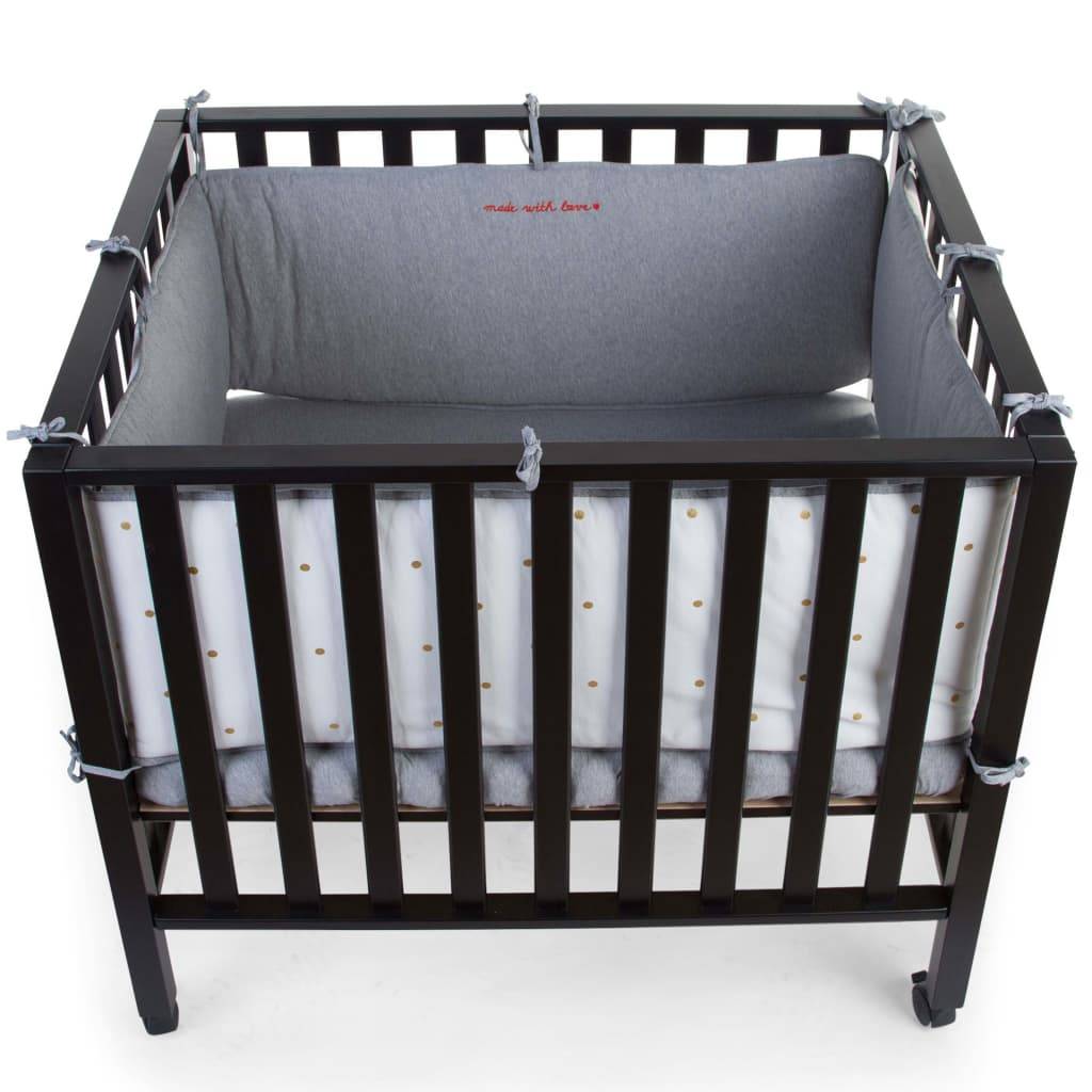 CHILDHOME Laufstall-Schutz 340x35 cm Jersey Goldene Punkte