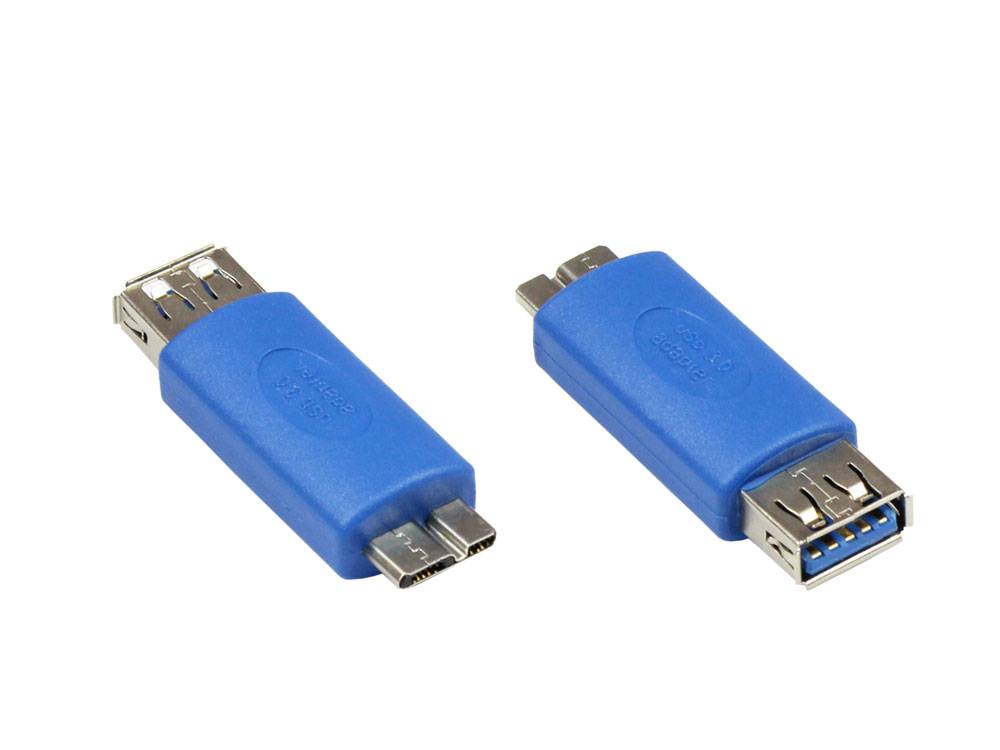 Good Connections® Adapter USB 3.0 OTG (On-the-go), Micro B Stecker an USB A Buchse