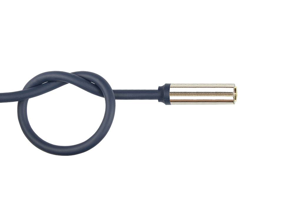 Good Connections® Audio Anschlusskabel High-Quality 3,5mm, Klinkenstecker an Klinkenbuchse dunkelblau, 2m