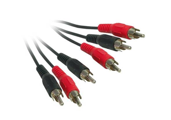 Kabelmeister® Video-Audio-Verbindung 3 x Cinch St. / 3 x Cinch St. Länge: 2,5m