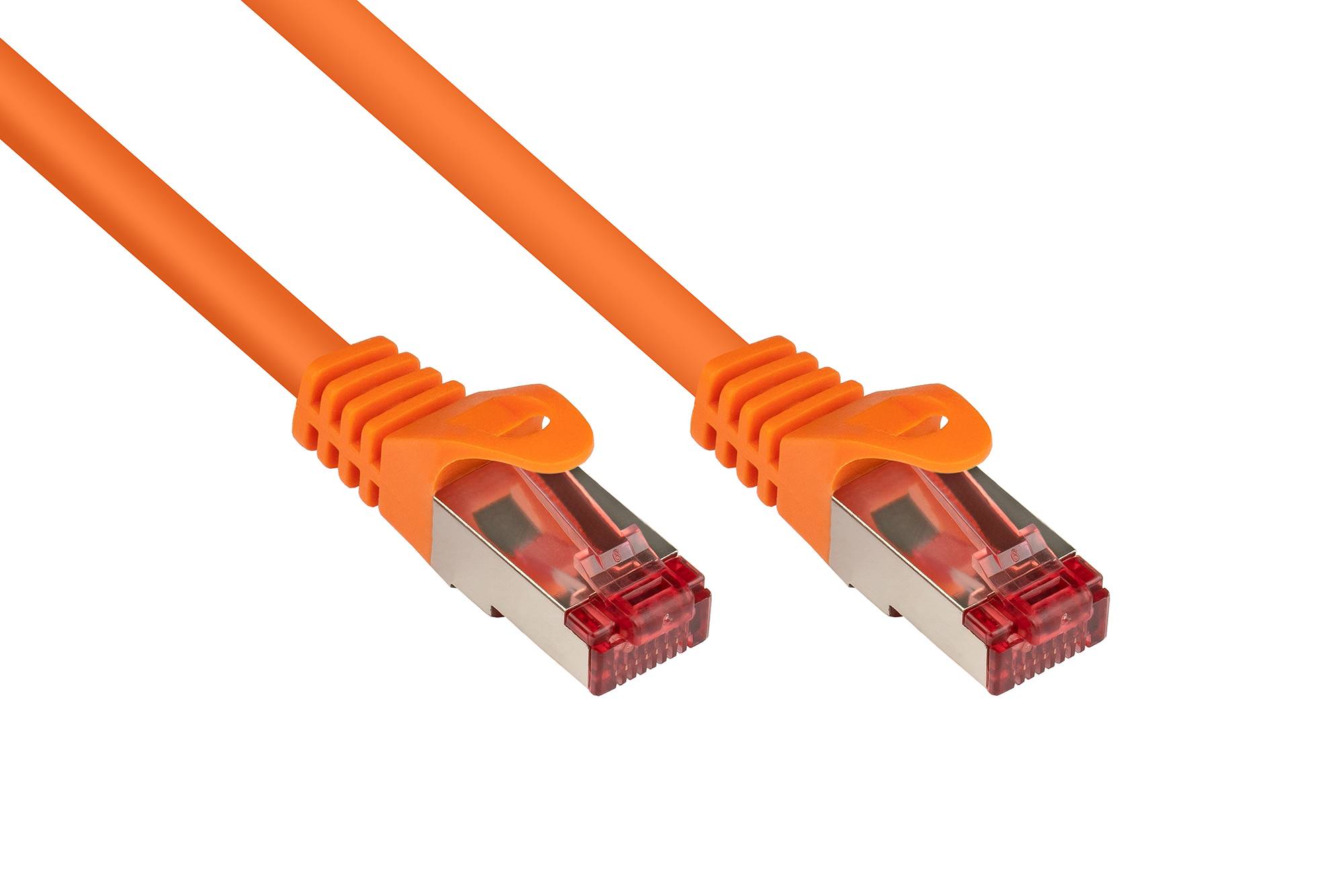 Kabelmeister® Patchkabel, Cat. 6, S/FTP, PiMF, PVC, 250MHz, orange, 40m