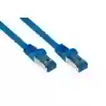 kabelmeister® Patchkabel, Cat. 6A, S/FTP, PIMF, halogenfrei, 500MHz, blau, 1,5m kabelmeister® Patchkabel, Cat. 6A, S/FTP, PIMF, halogenfrei, 500MHz, blau, 1,5m