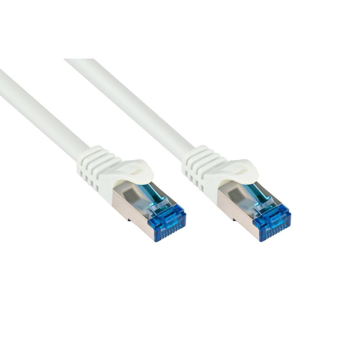 SO-36011 - Patchkabel Cat.6a, S/FTP, 0.25m, weiß