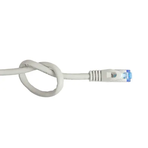 Kabelmeister® Patchkabel SmartFLEX, Cat.6A, S/FTP, halogenfreier TPE-Kabelmantel, UV-beständig, 500MHz, CU, grau, 0,25m Kabelmeister® Patchkabel SmartFLEX, Cat.6A, S/FTP, halogenfreier TPE-Kabelmantel, UV-beständig, 500MHz, CU, grau, 0,25m