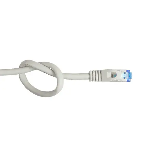 Kabelmeister® Patchkabel SmartFLEX, Cat.6A, S/FTP, halogenfreier TPE-Kabelmantel, UV-beständig, 500MHz, CU, grau, 1m Kabelmeister® Patchkabel SmartFLEX, Cat.6A, S/FTP, halogenfreier TPE-Kabelmantel, UV-beständig, 500MHz, CU, grau, 1m