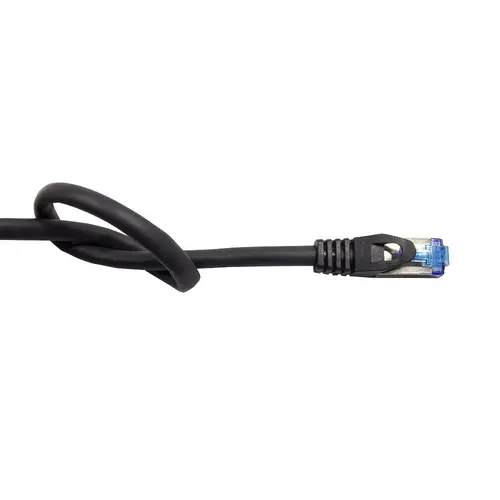 Kabelmeister® Patchkabel SmartFLEX, Cat.6A, S/FTP, halogenfreier TPE-Kabelmantel, UV-beständig, 500MHz, CU, schwarz, 10m Kabelmeister® Patchkabel SmartFLEX, Cat.6A, S/FTP, halogenfreier TPE-Kabelmantel, UV-beständig, 500MHz, CU, schwarz, 10m