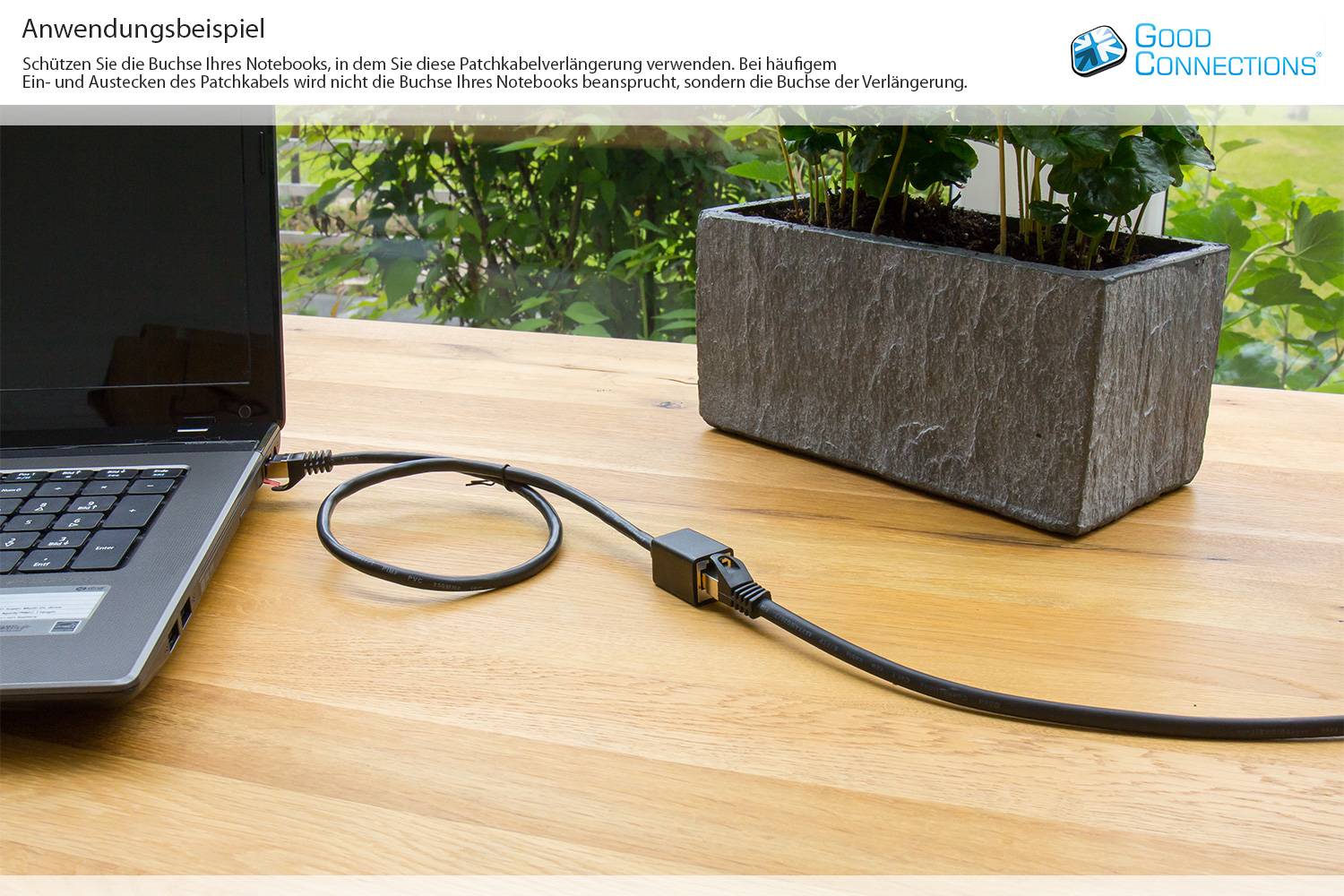 Kabelmeister® RJ45 Patchkabelverlängerung mit Cat. 7 Rohkabel und Rastnasenschutz (RNS®), halogenfrei,schwarz, 10m