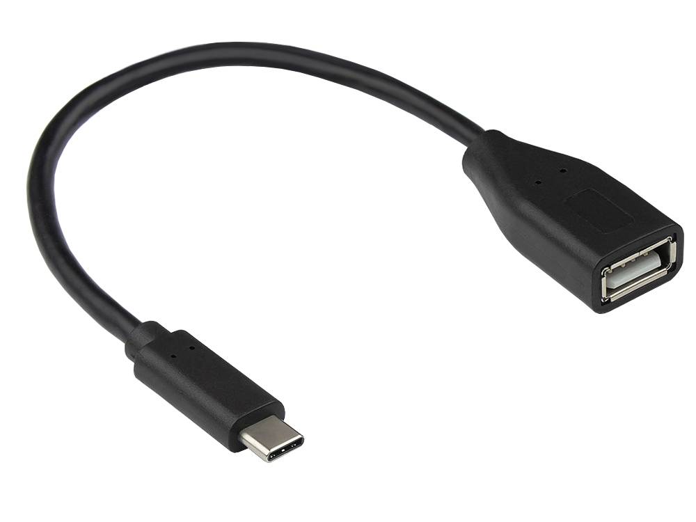 Good Connections 2511-OTG2 - 0,1 m - USB C - USB A - USB 2.0 - 480 Mbit/s - Schw