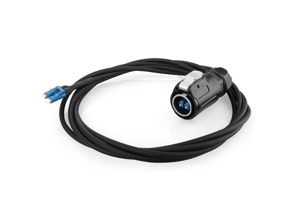 Good Connections® Industrie-Steckverbinder S1 - LWL Kabel, Stecker LC mit Klick-Arretierung an Stecker LC,3m