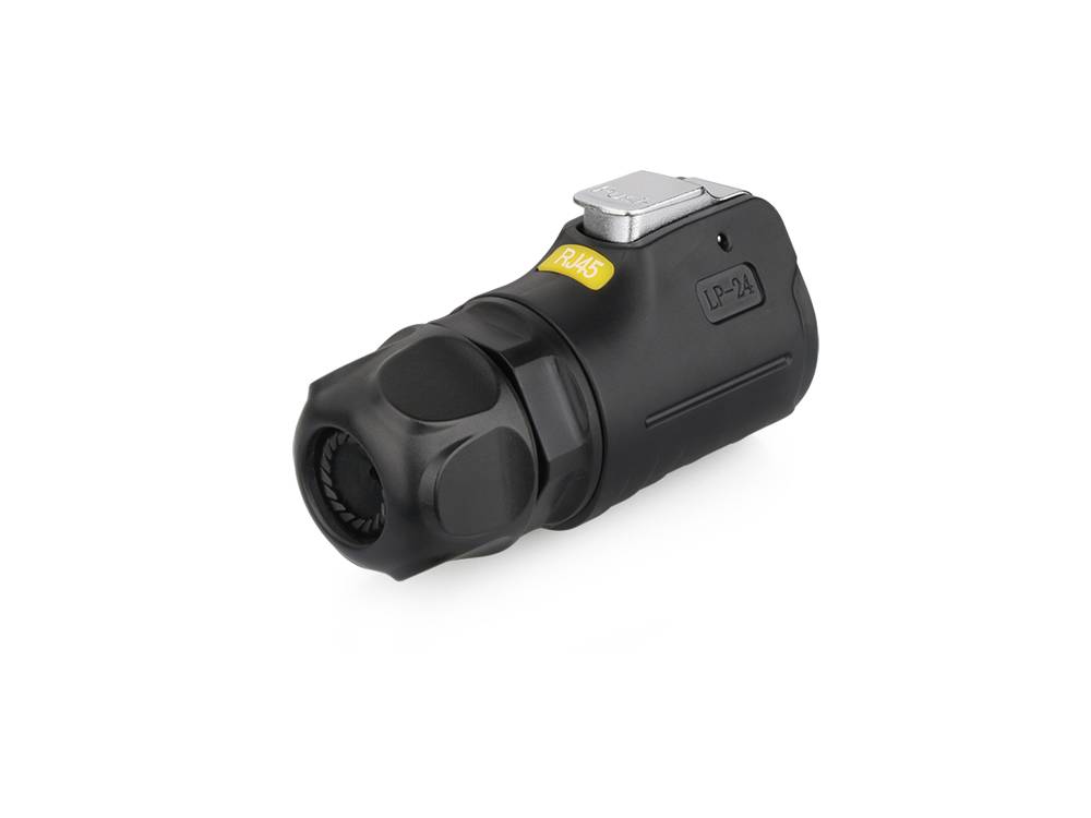 Good Connections® Industrie-Steckverbinder S1 - Unbestückter Stecker mit Klick-Arretierung, Aussparung für RJ45 Stecker