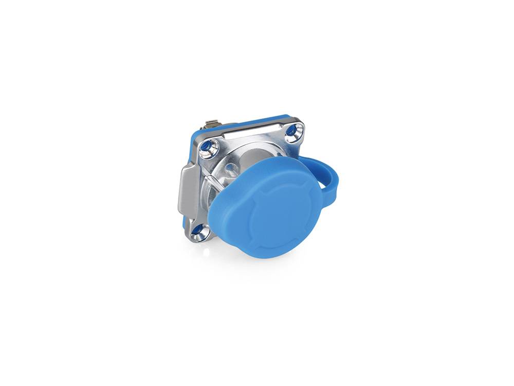 Good Connections® Industrie-Steckverbinder S1 - USB 3.0 Durchführungskupplung mit Flansch, Buchse A beidseitig, Metall