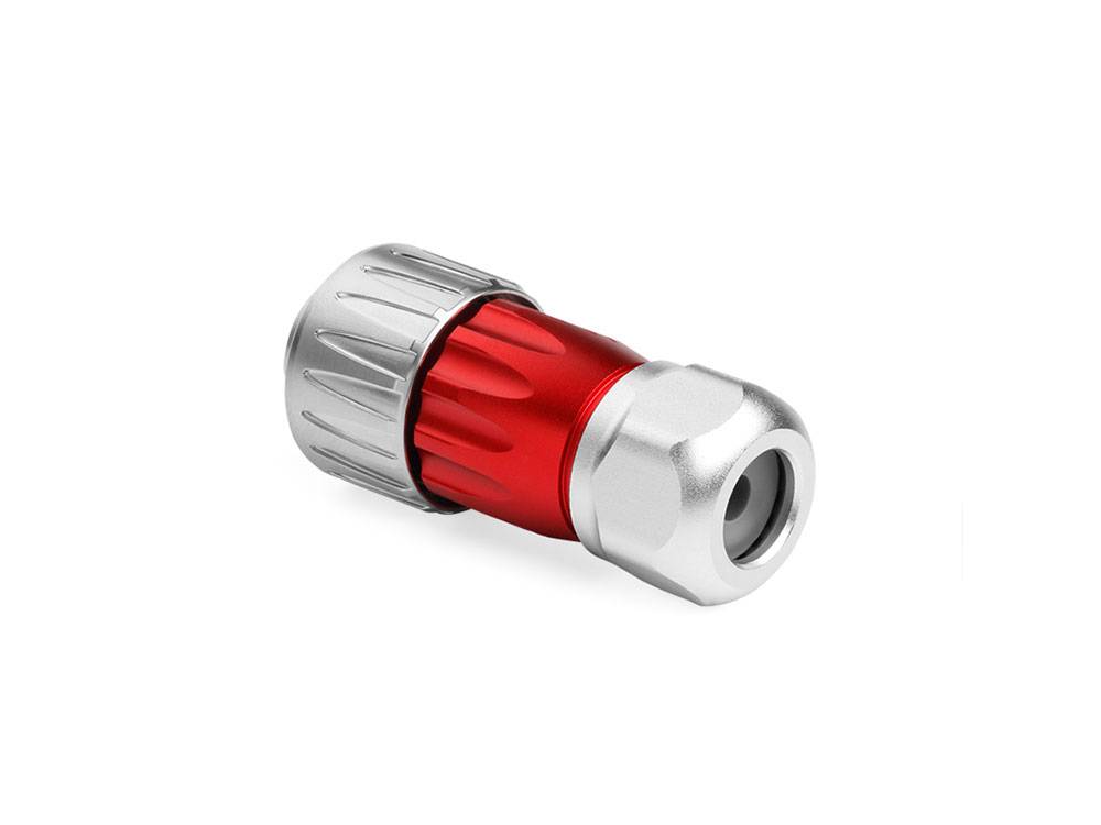Good Connections® Industrie-Steckverbinder S3 - Power (3-Pin) Stecker mit Kabelverschraubung, Lötanschluss, Bajonett