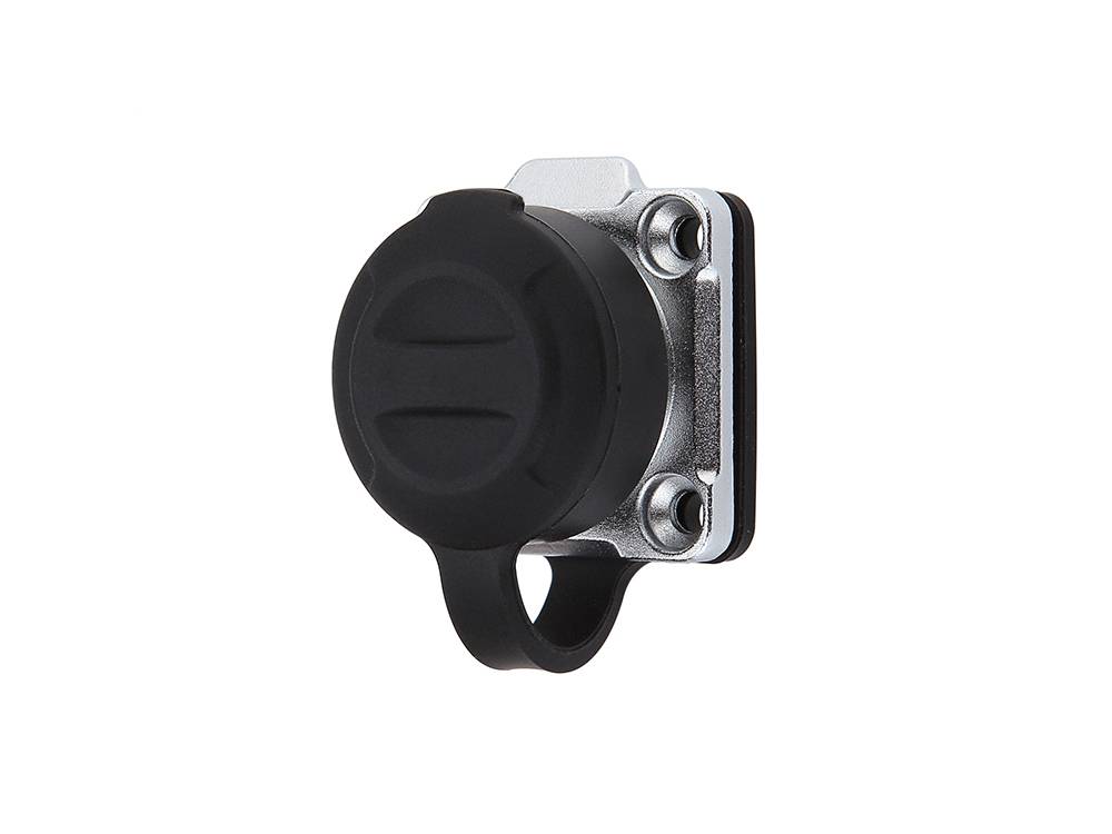 Good Connections® Industrie-Steckverbinder S3 - Power (3-Pin) Durchführungskupplung mit Flansch, Lötanschluss, Bajonett