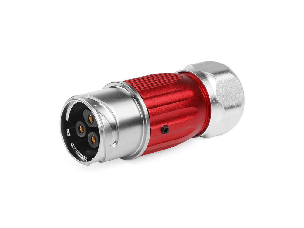 Good Connections® Industrie-Steckverbinder S3 - Power (3-Pin) Buchsenstecker mit Kabelverschraubung, Lötanschluss
