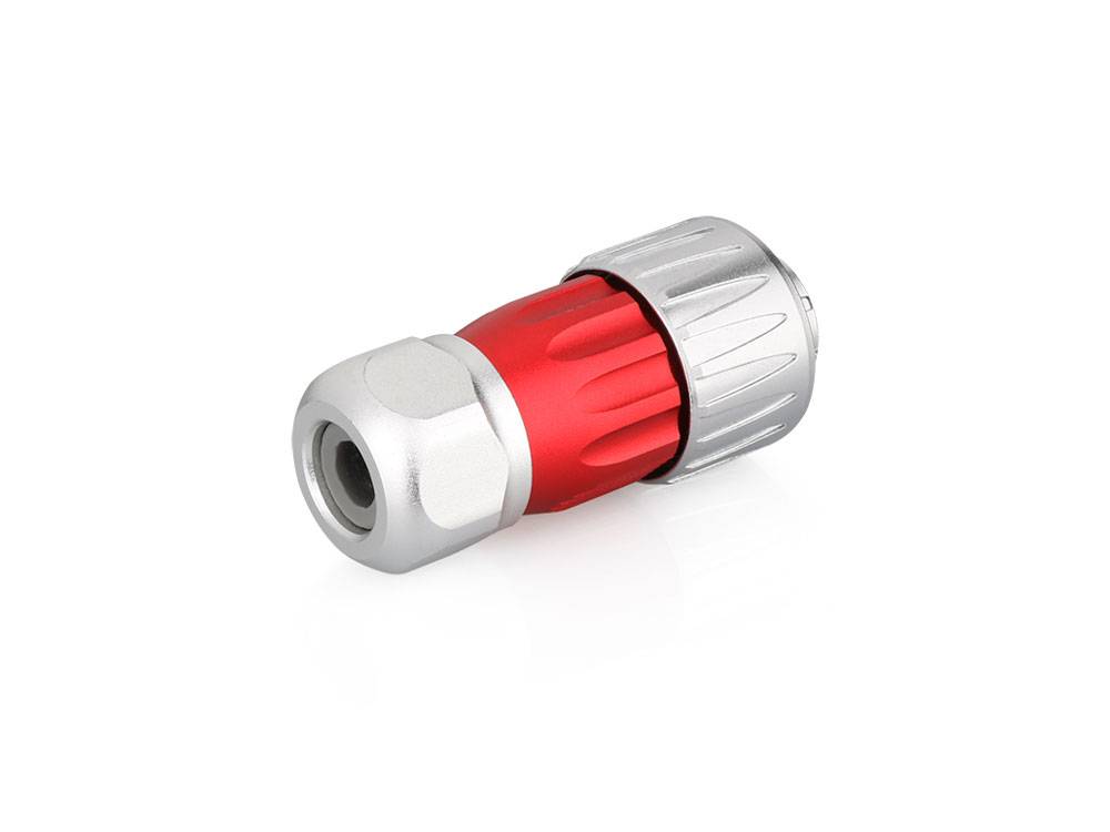 Good Connections® Industrie-Steckverbinder S3 - Power (4-Pin) Stecker mit Kabelverschraubung, Lötanschluss, Bajonett