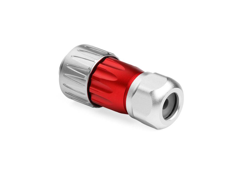 Good Connections® Industrie-Steckverbinder S3 - Power (4-Pin) Stecker mit Kabelverschraubung, Lötanschluss, Bajonett