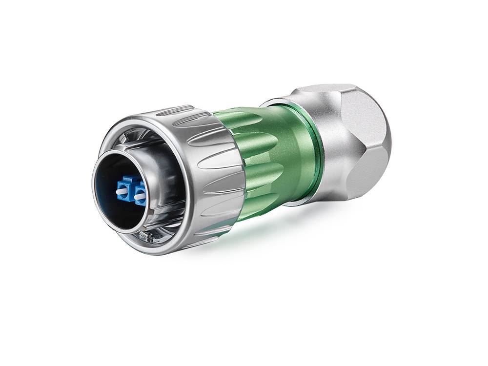 Good Connections® Industrie-Steckverbinder S3 - LWL Kabel, Stecker LC mit Kabelverschraubung an Stecker LC, Bajonett, 3m