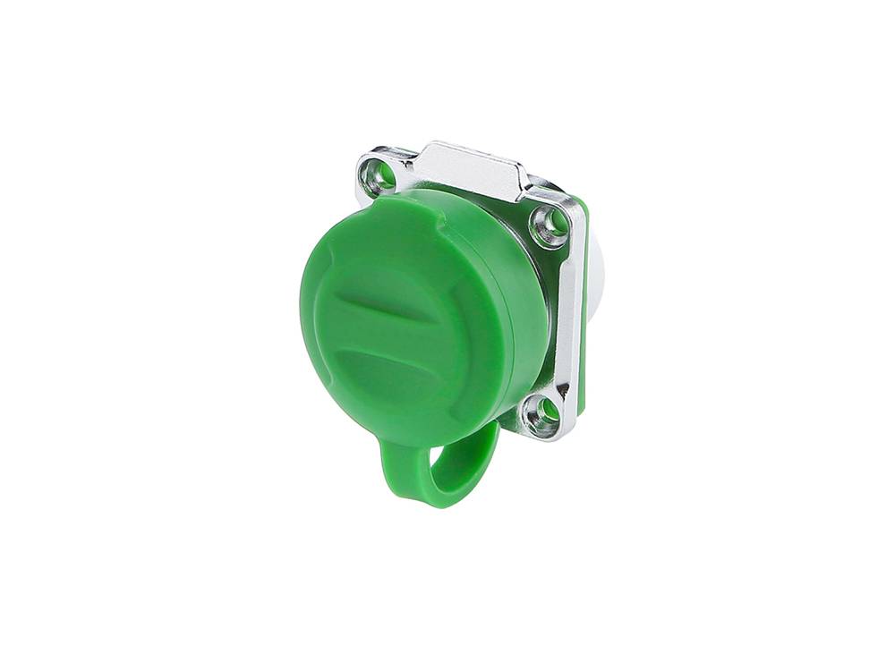 Good Connections® Industrie-Steckverbinder S3 - LWL Durchführungskupplung mit Flansch, Buchse LC beidseitig, Bajonett