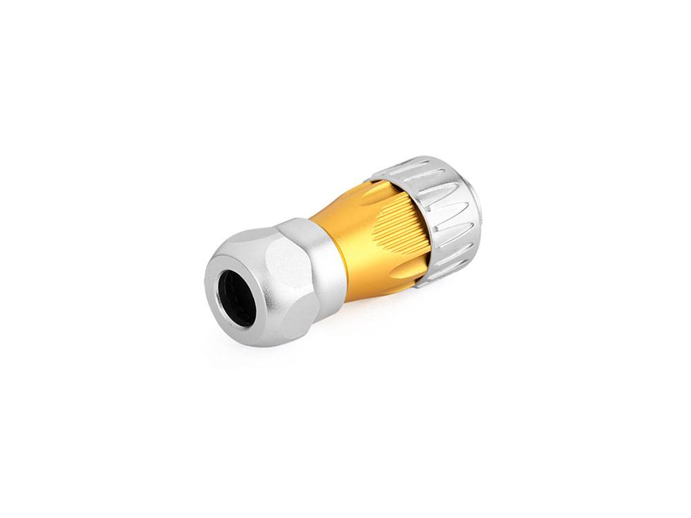 Good Connections® Industrie-Steckverbinder S3 - Stecker mit Kabelverschraubung, Aussparung für RJ45 Stecker, Bajonett