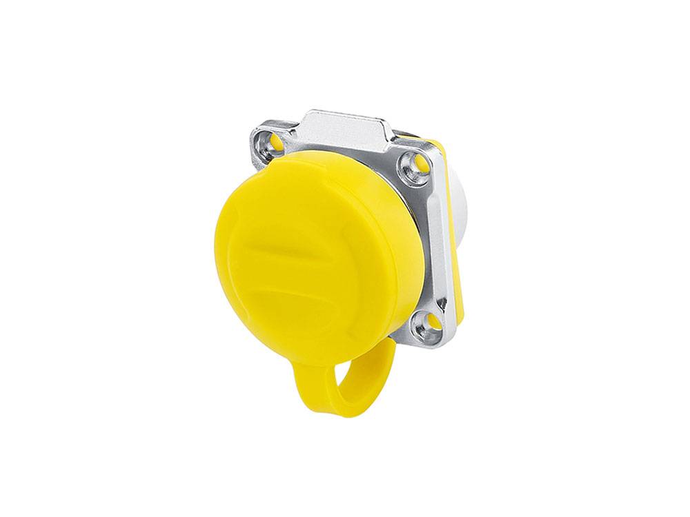 Good Connections® Industrie-Steckverbinder S3 - RJ45 Durchführungskupplung mit Flansch, RJ45 Buchse beidseitig, Bajonett