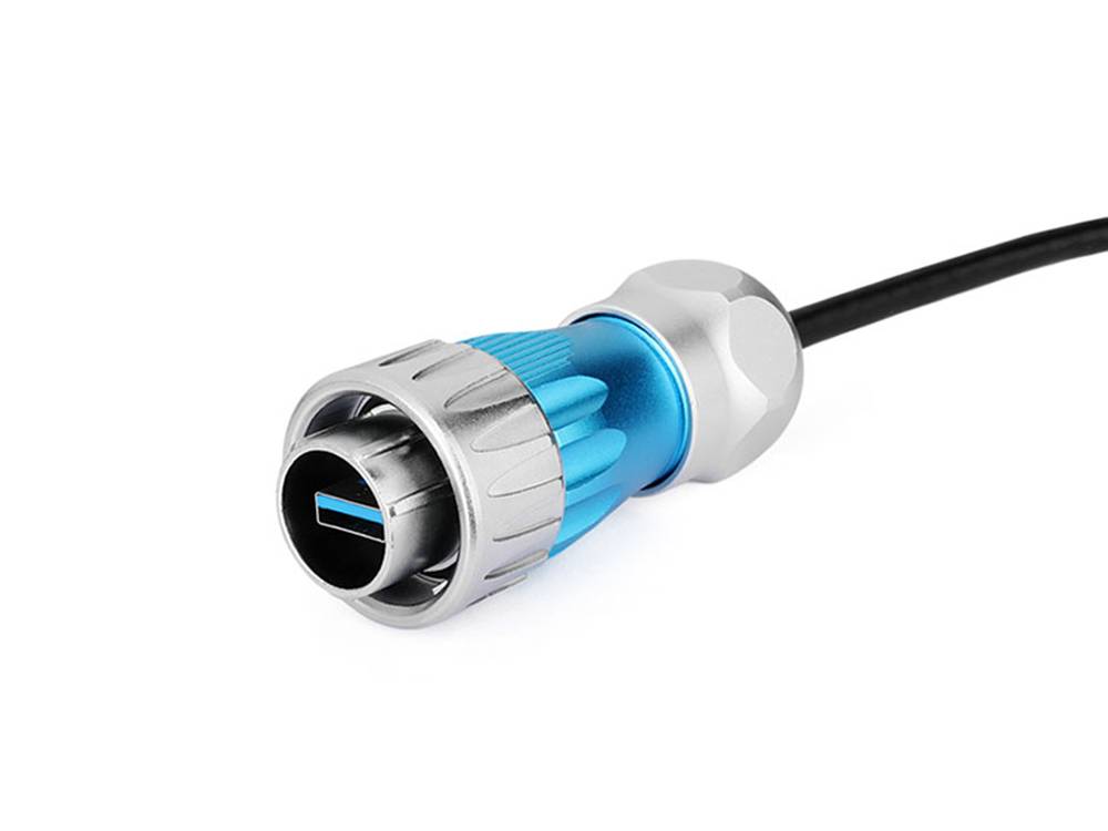 Good Connections® Industrie-Steckverbinder S3 - USB 3.0 Kabel, Stecker A mit Kabelverschraubung an Stecker A