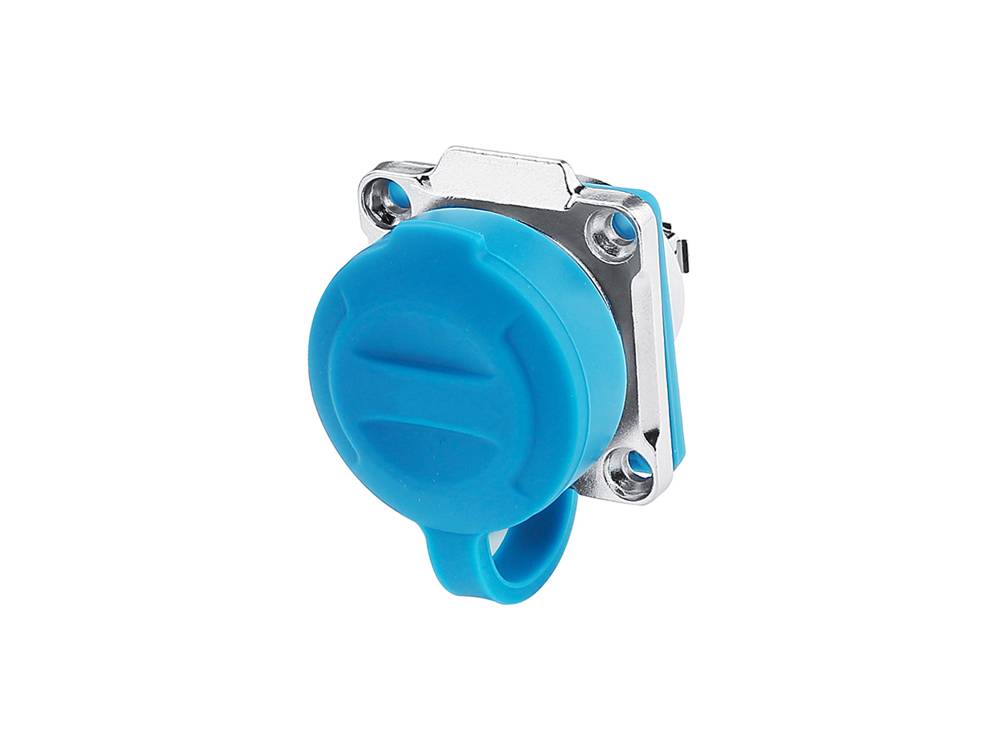 Good Connections® Industrie-Steckverbinder S3 - USB 3.0 Durchführungskupplung mit Flansch, Buchse A beidseitig, Bajonett