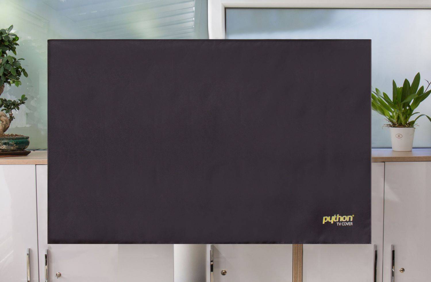 Python® Series TV-Cover Indoor/Outdoor – wetterfester Universalschutz für Ihr TV oder Monitor, 101x63 cm, 40“ bis 43“