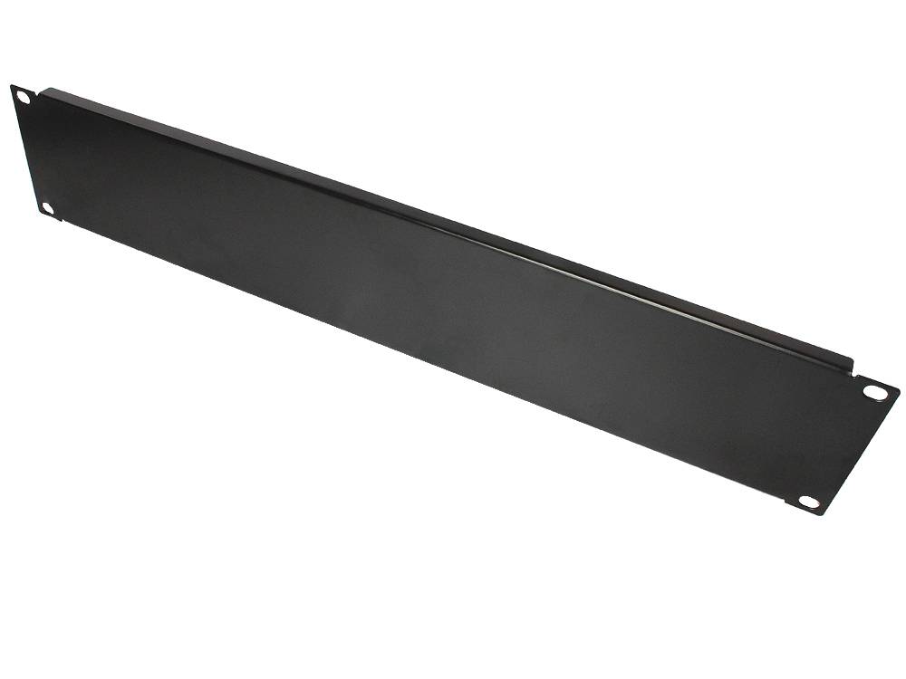 Kabelmeister® Blindpanel 19", 2HE, tiefschwarz RAL9005