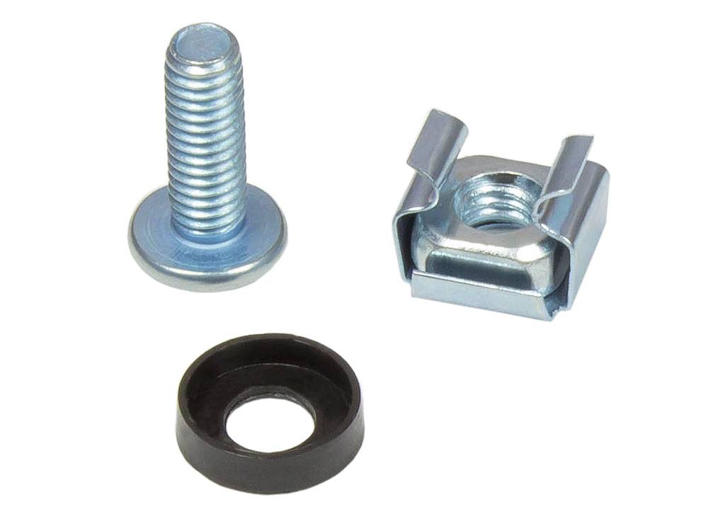 Kabelmeister® Befestigungssatz M6, Schrauben 20 mm, 50er Set, silber