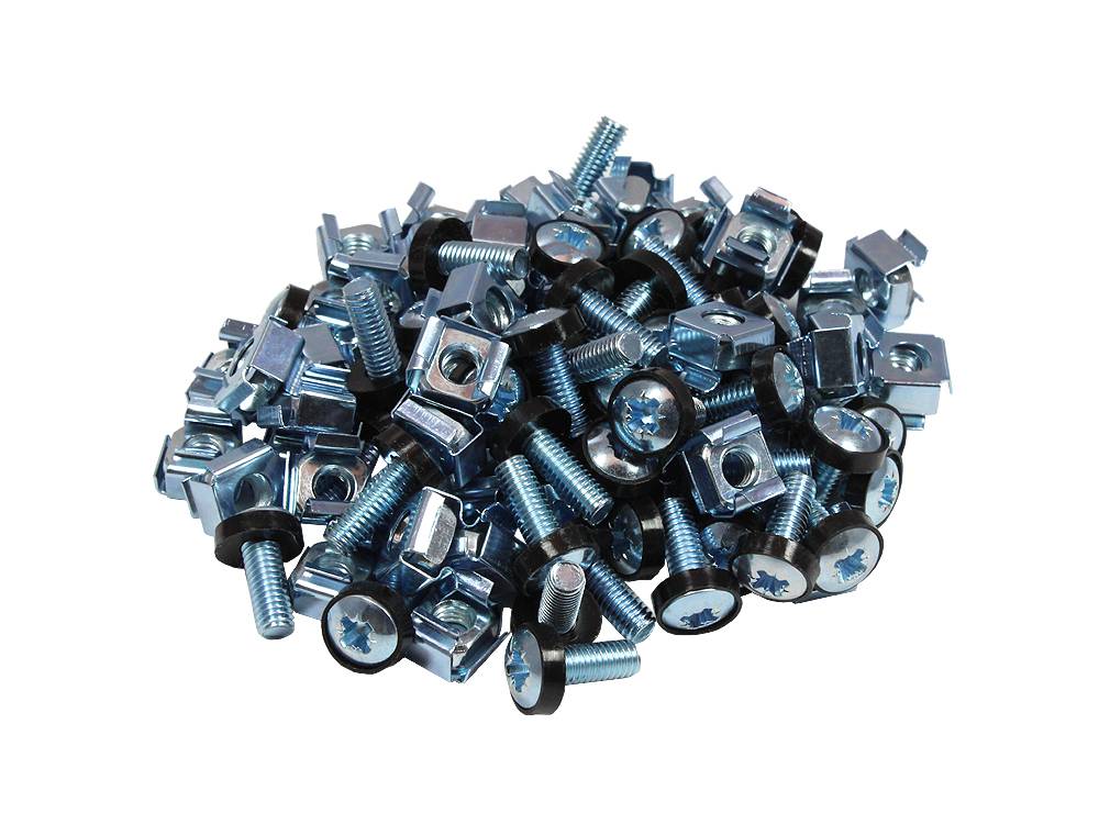 Kabelmeister® Befestigungssatz M6, Schrauben 20 mm, 50er Set, silber