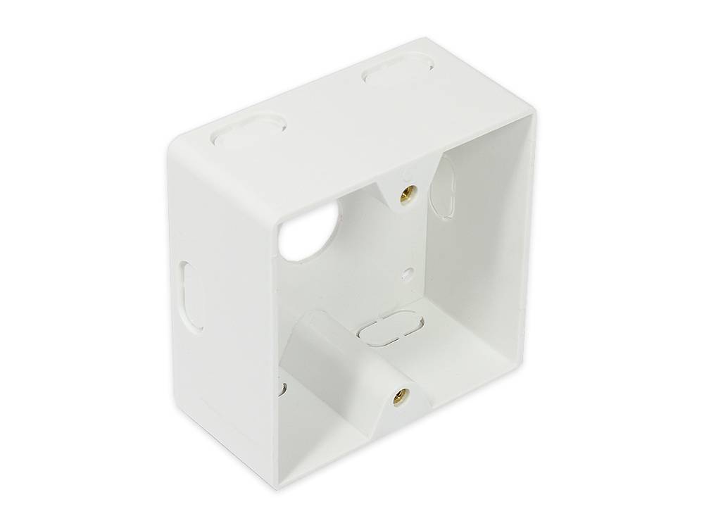 Good Connections® Netzwerkdose Cat. 6, 2xRJ45, geschirmt, universal inkl. Aufputzgehäuse, signalweiß RAL9003