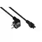 Kabelmeister® Netzkabel Schutzkontakt-Stecker Typ E+F (CEE 7/7, gewinkelt) an C5 für Notebook, schwarz, 0,75 mm², 1,8 m Kabelmeister® Netzkabel Schutzkontakt-Stecker Typ E+F (CEE 7/7, gewinkelt) an C5 für Notebook, schwarz, 0,75 mm², 1,8 m