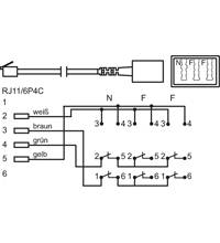 Good Connections® Telefonadapter RJ11 (6/4) Stecker an NFF Buchse
